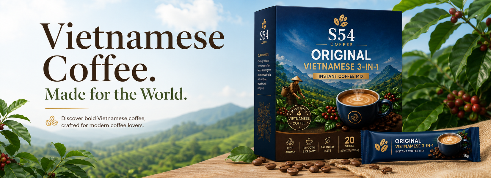 S54 Coffee – Vietnamese Coffee. Made for the World.