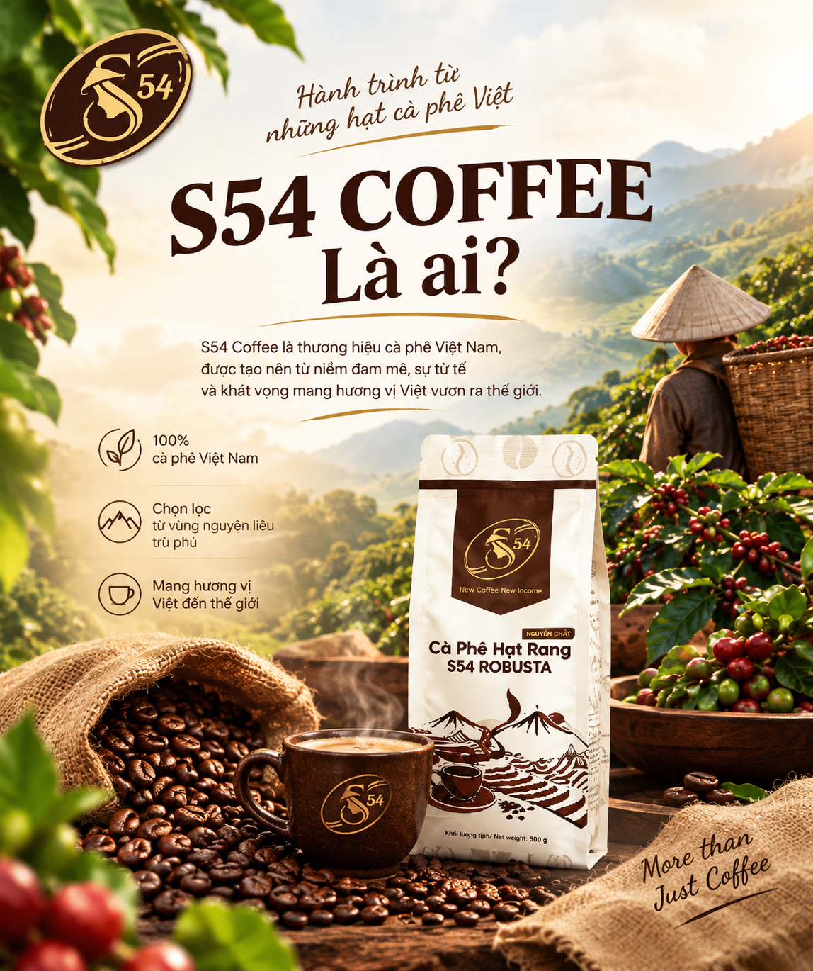 S54 Coffee – Cà Phê Việt Nam Đậm Vị, Hơn Cả Cà Phê