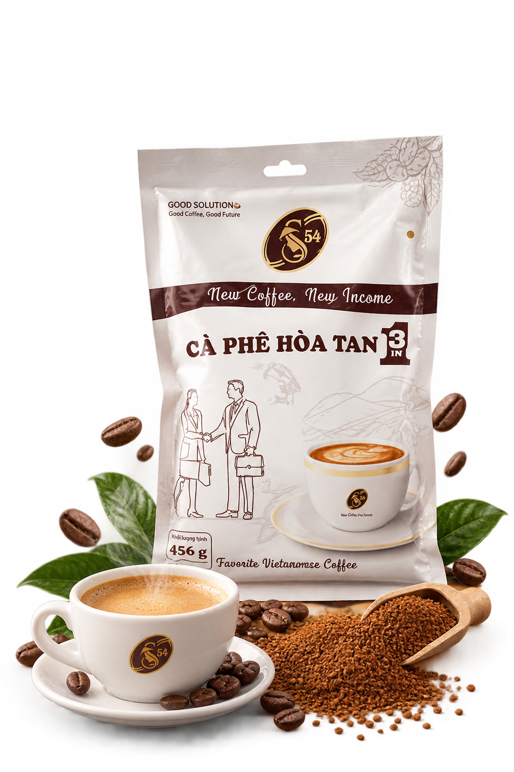 Túi Cà Phê Hòa Tan 456gr